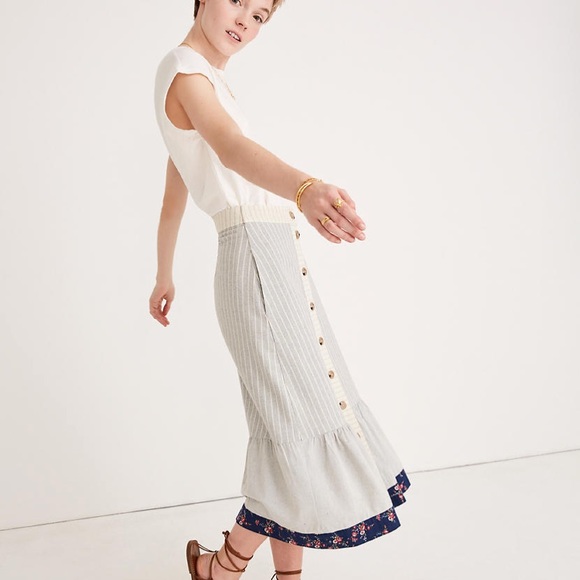 Madewell The New Denim Project Patchwork Skirt - Picture 10 of 13